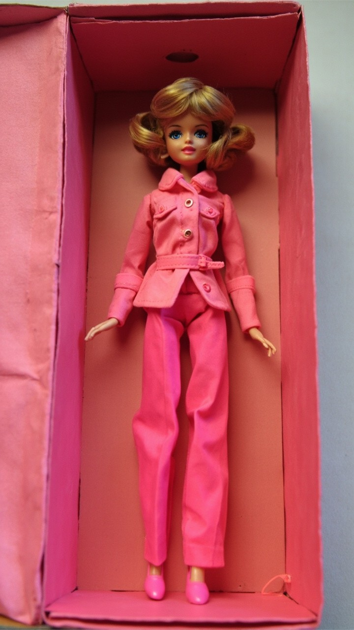 Barbie Doll in Retro 1960s Fashion in Vintage Box