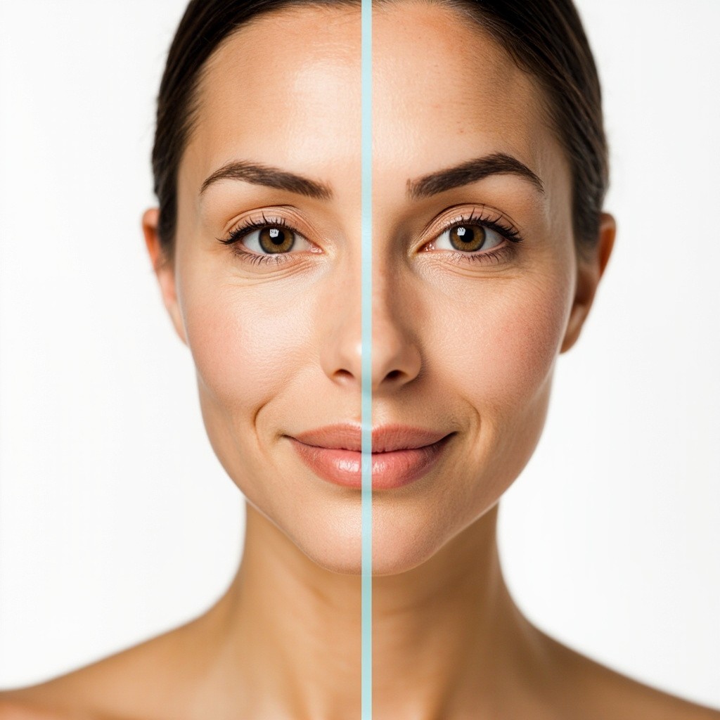 Before and After Wrinkle Smoothing Clinic Treatment