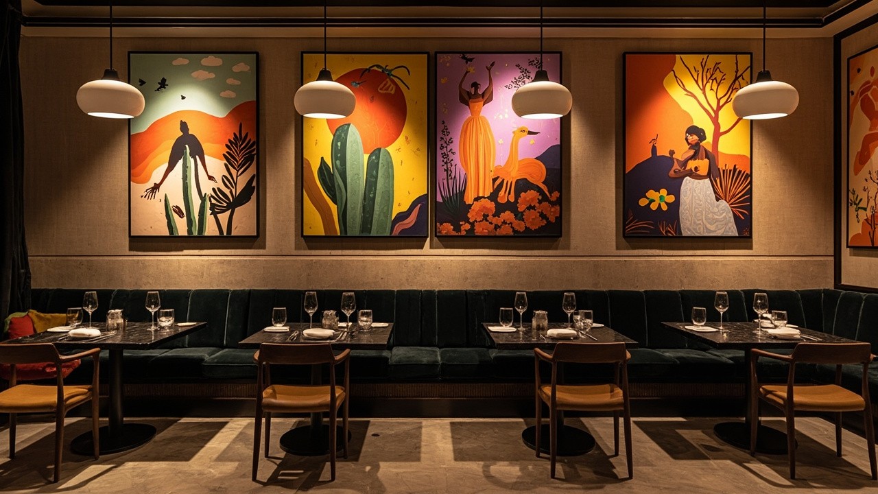 Brazilian Culture-Inspired Upscale Restaurant Interior
