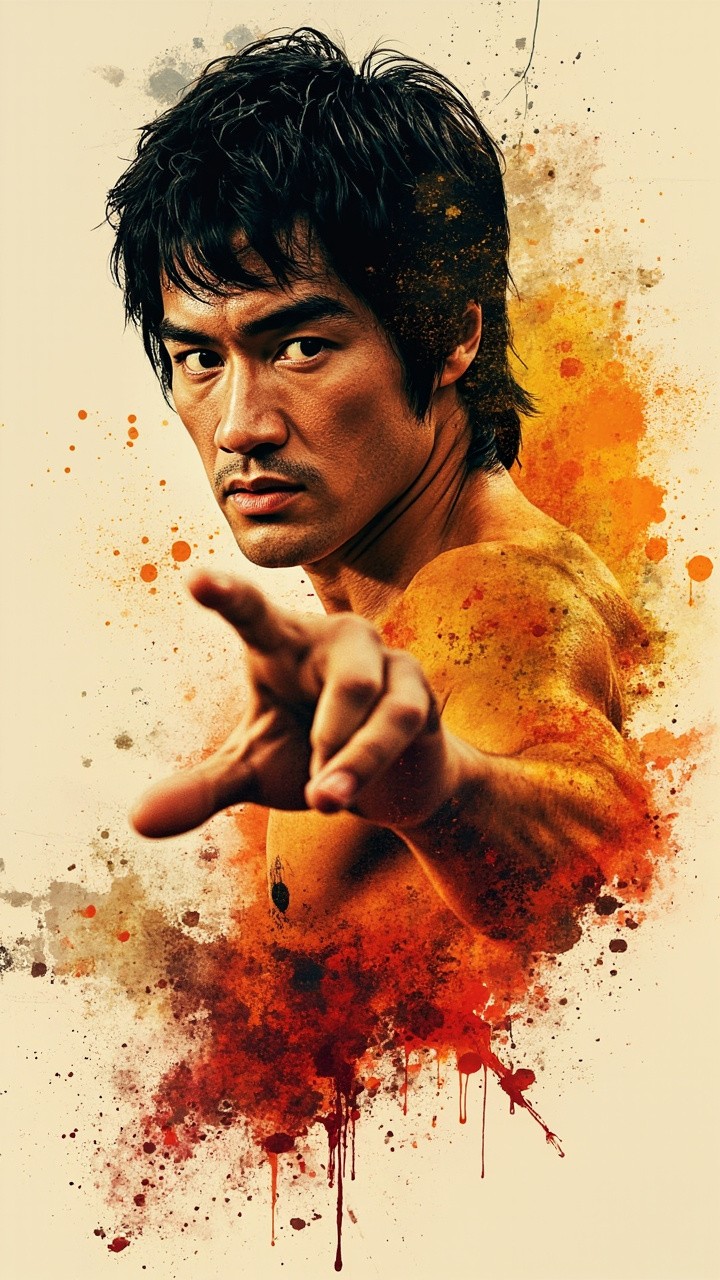 Bruce Lee Water-Inspired Poster Design