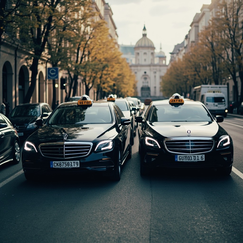 Business Class Taxis on Kiev Streets