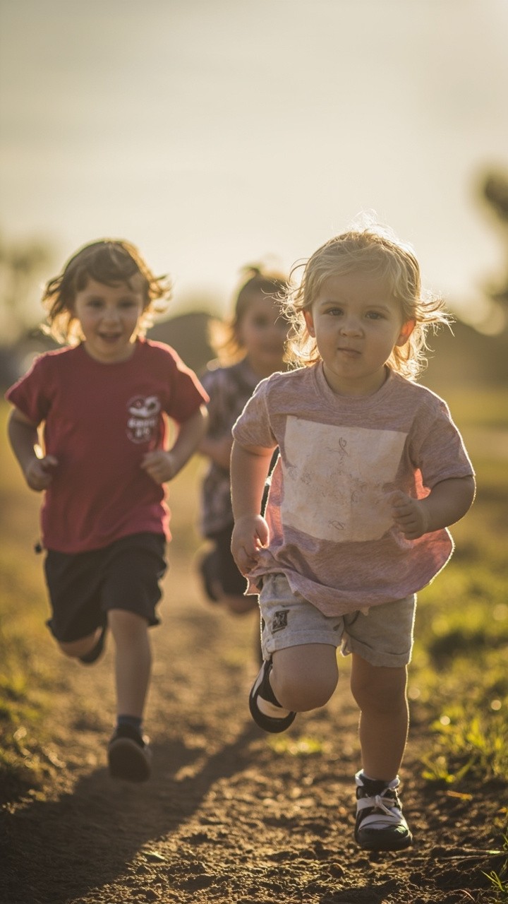 Children Running Carefree