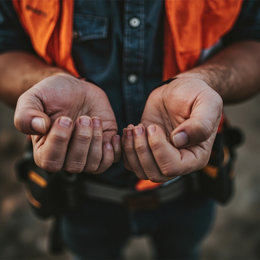 Construction Workers Shaking Hands