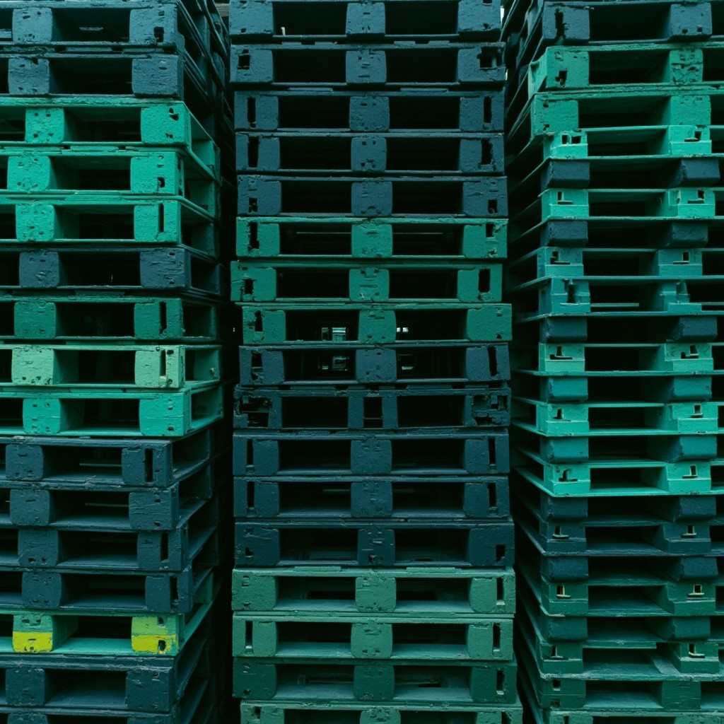 Dark Green Plastic Pallets