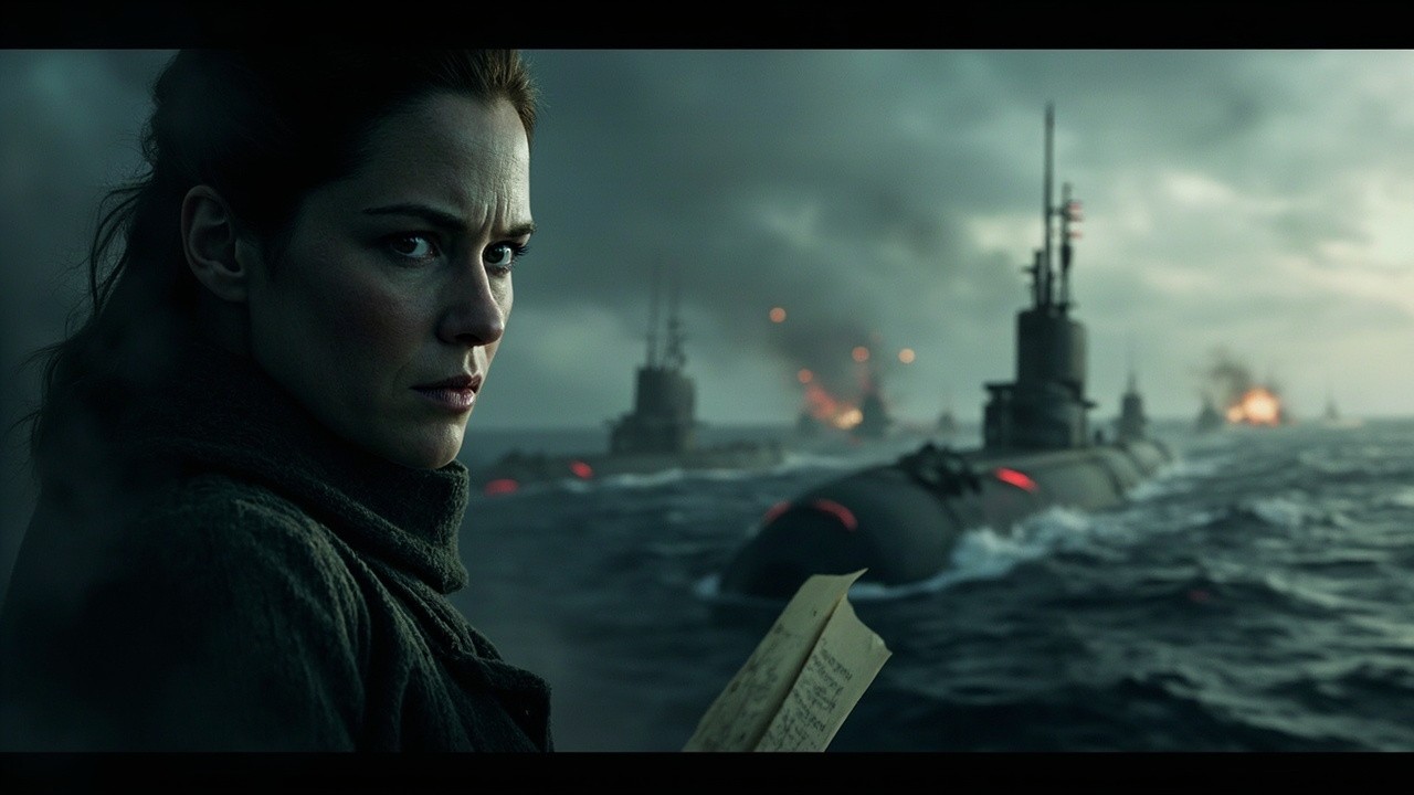 Determined Woman Faces Japanese Submarines Threat