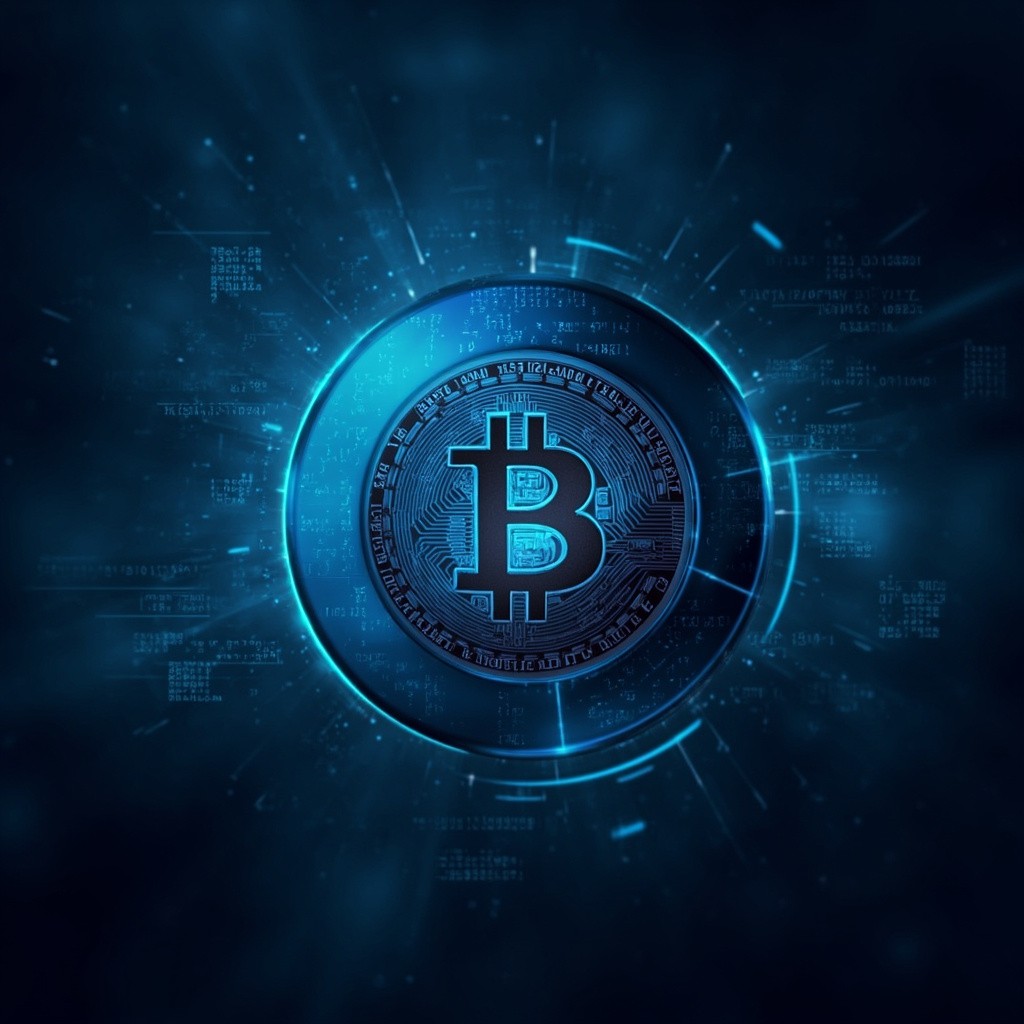 Digital Currency Against a Technology Background