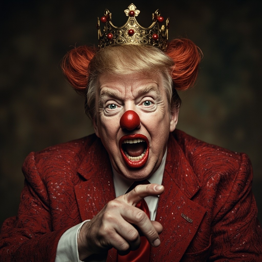 Donald Trump as a Clown King