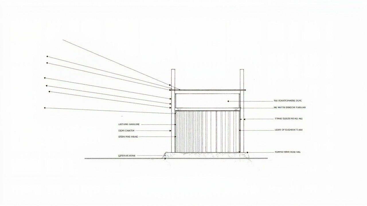 Educational Sketch of Passive Solar Design Section