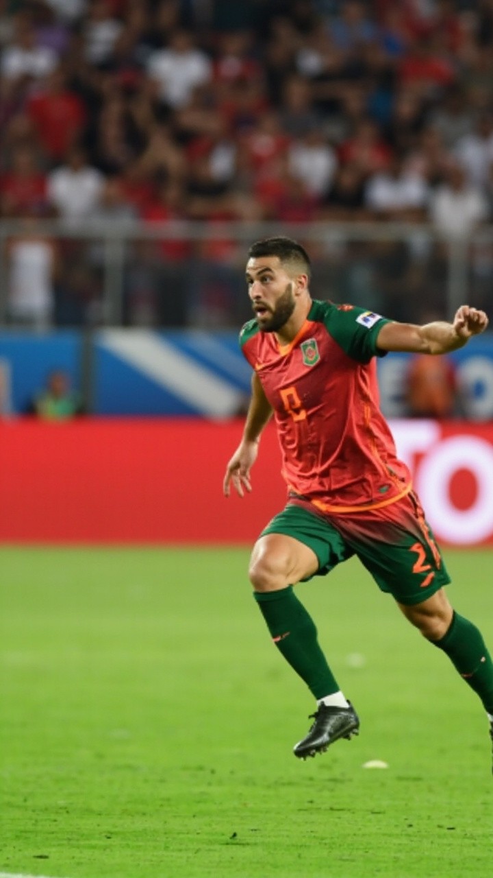 El Kaabi's Goal Against Tunisia in Photo