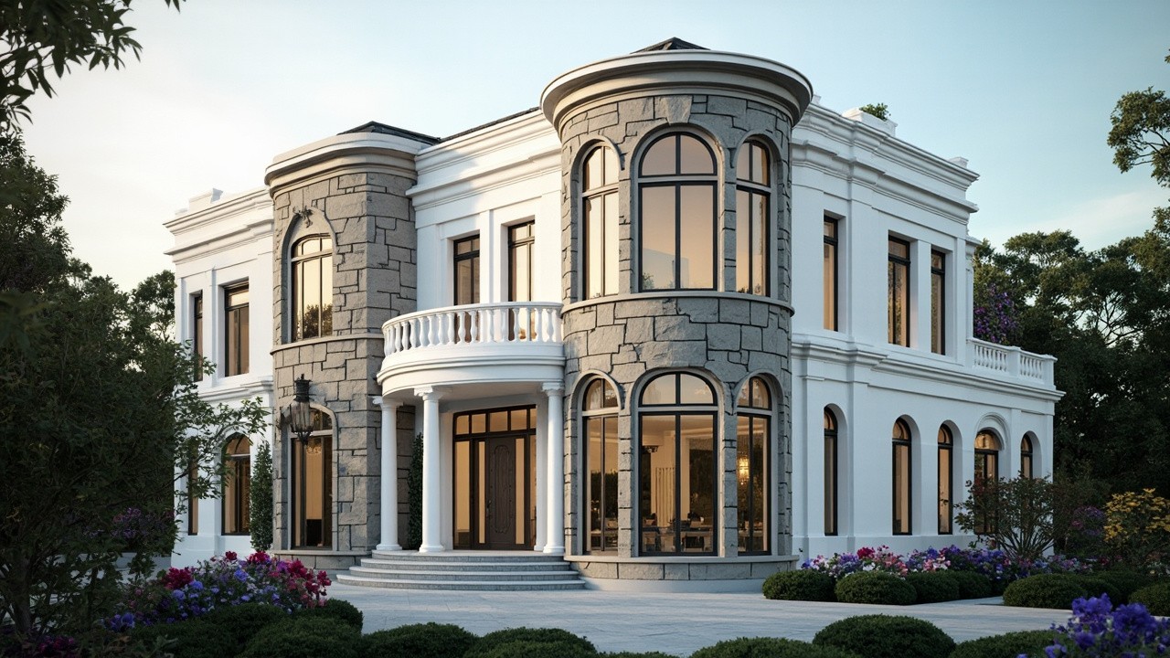 Elegant Villa Surrounded by Lush Garden in 4K