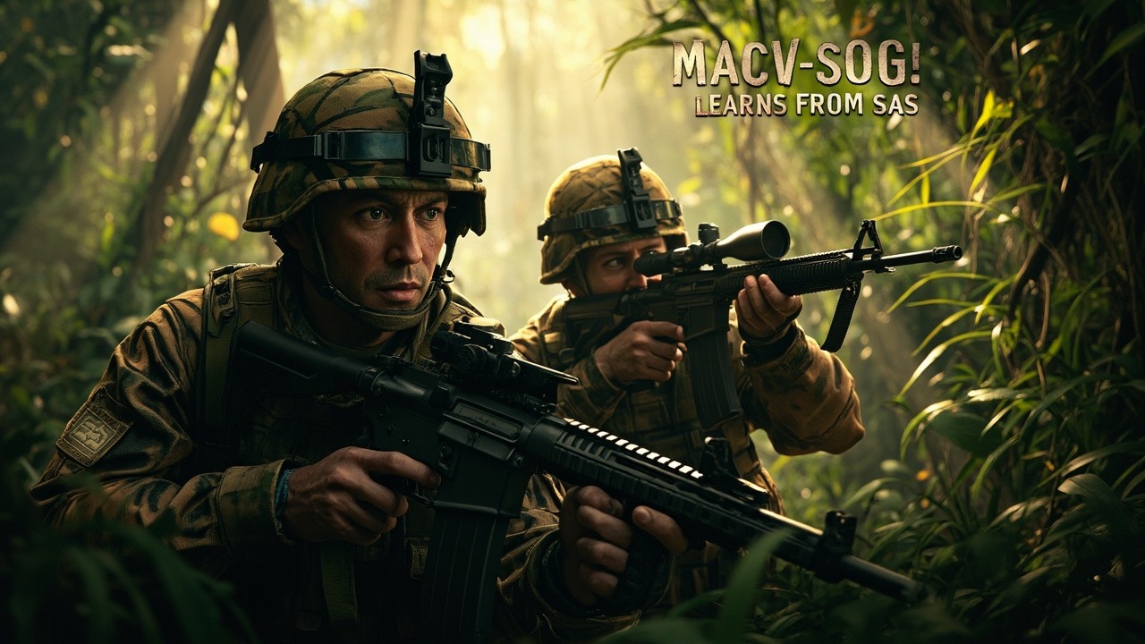 Elite Special Forces in Southeast Asian Jungle