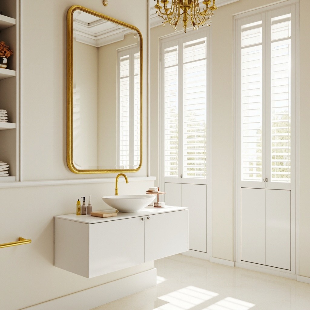 European-Style Modern Luxury Bathroom in 8K Resolution