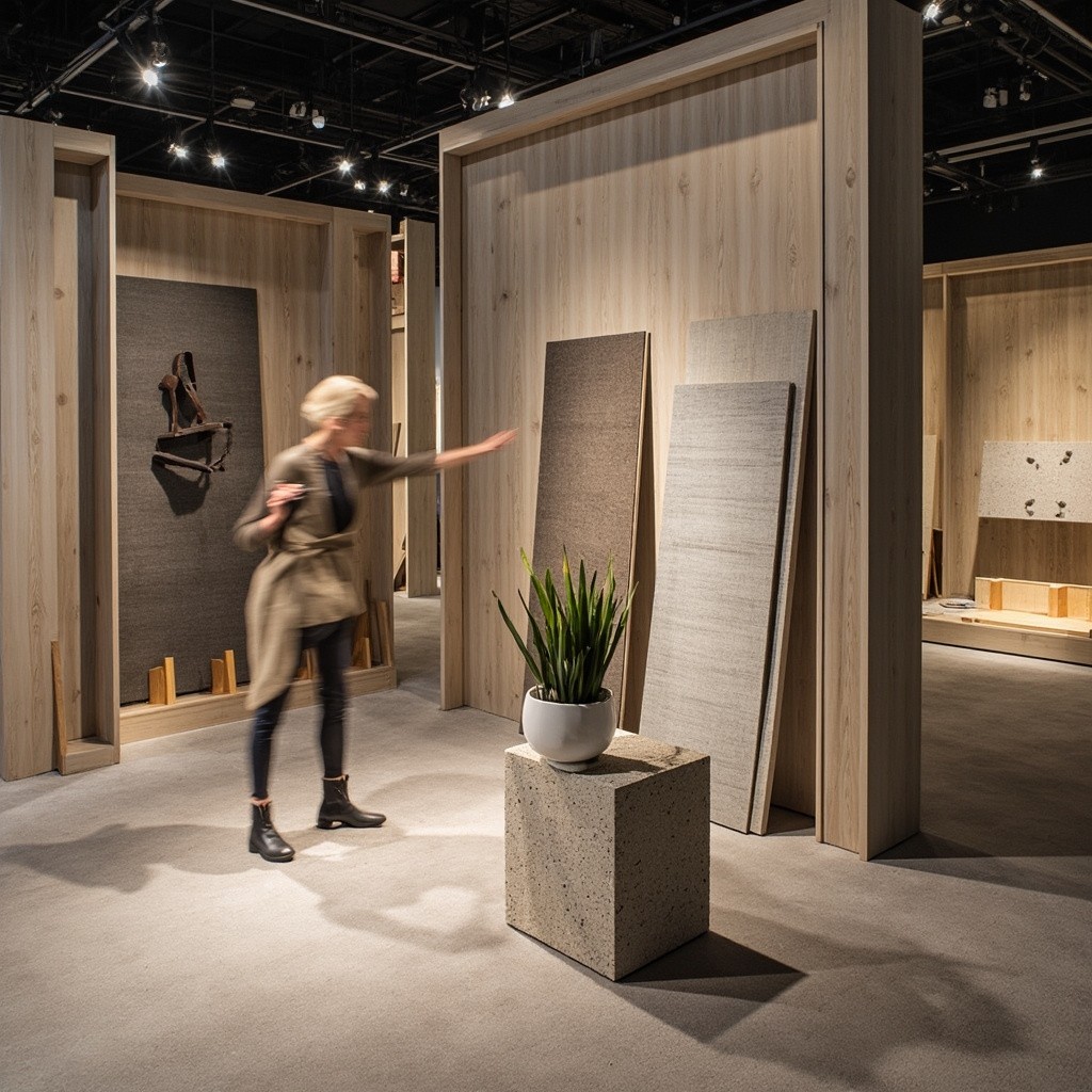 Exhibitor Participating in Building Materials Exhibition