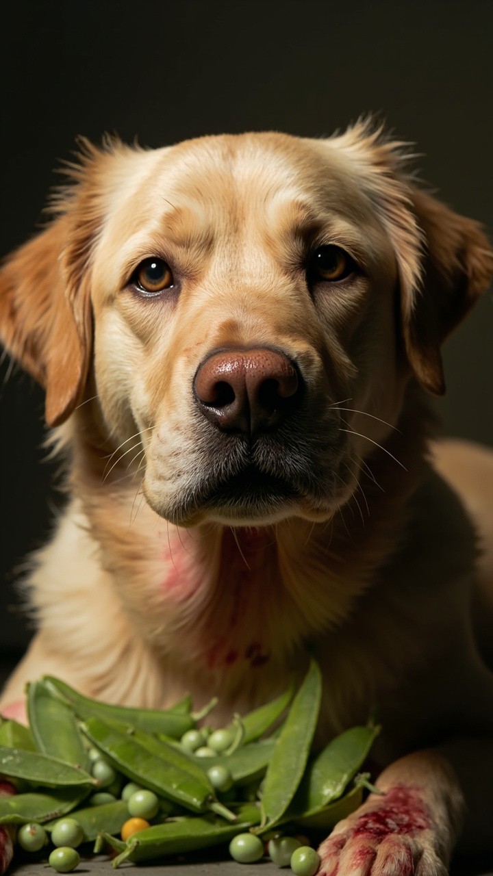 Fantasy Dog's Allergic Reaction to Green Peas