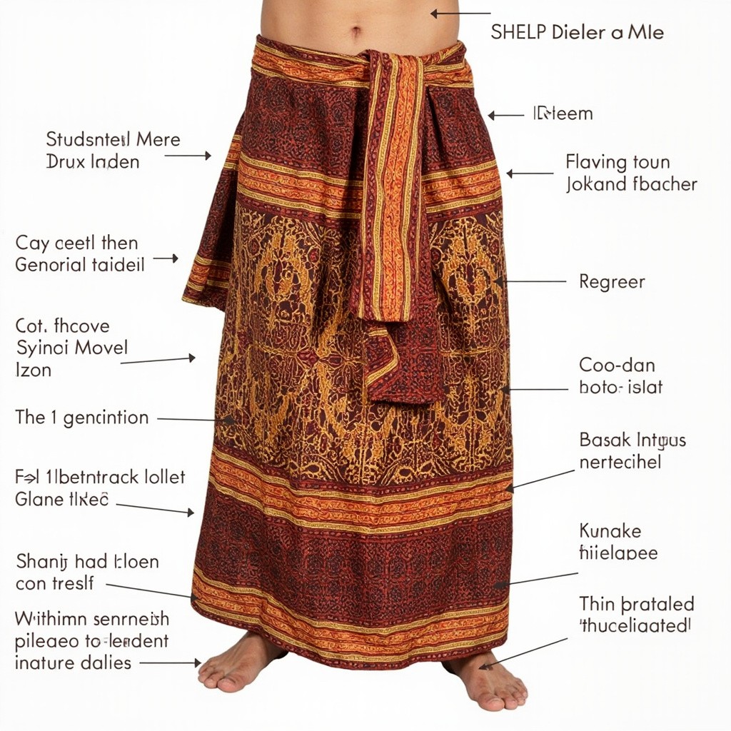 Features of an Indonesian Sarong