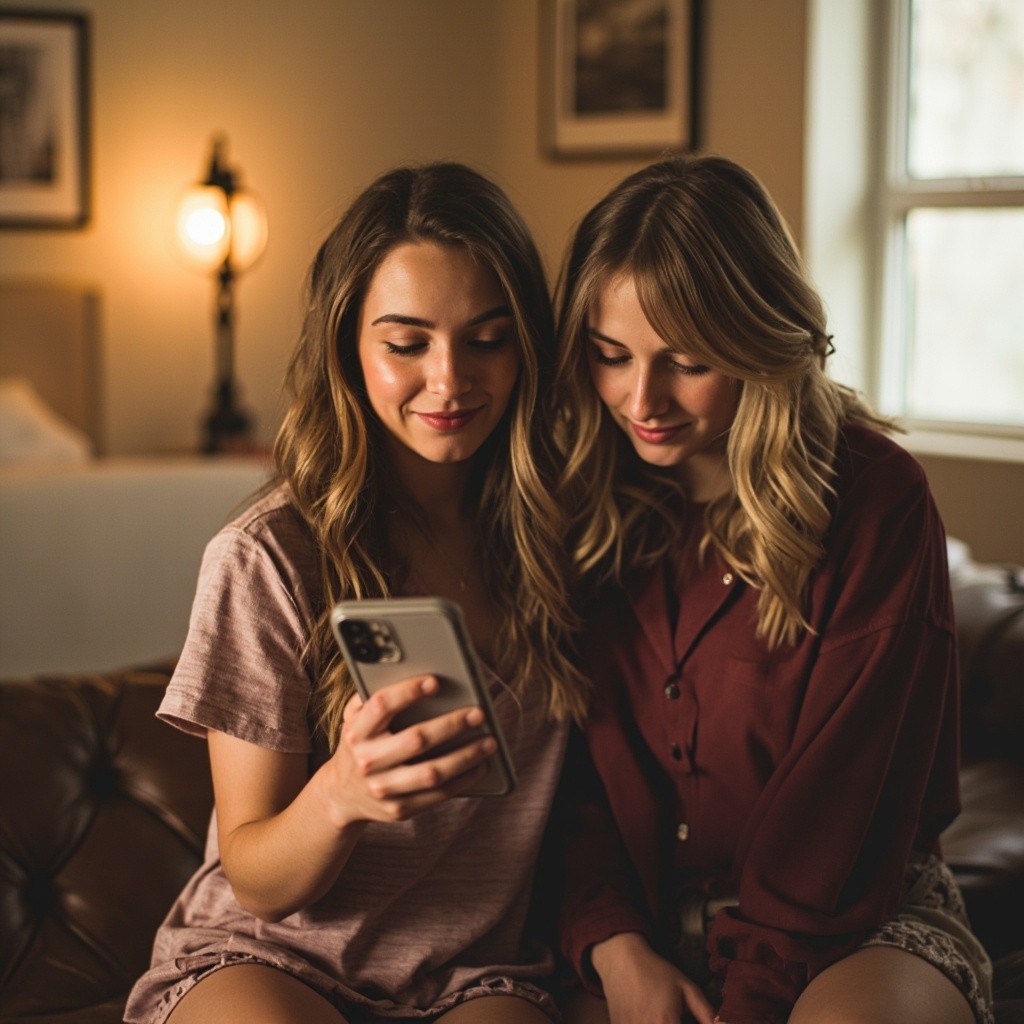 Friends Holding the New iPhone 16 Case Together