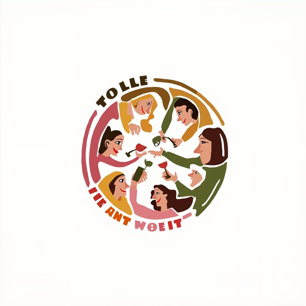 Fun Women's Community with Nature, Wine Logo