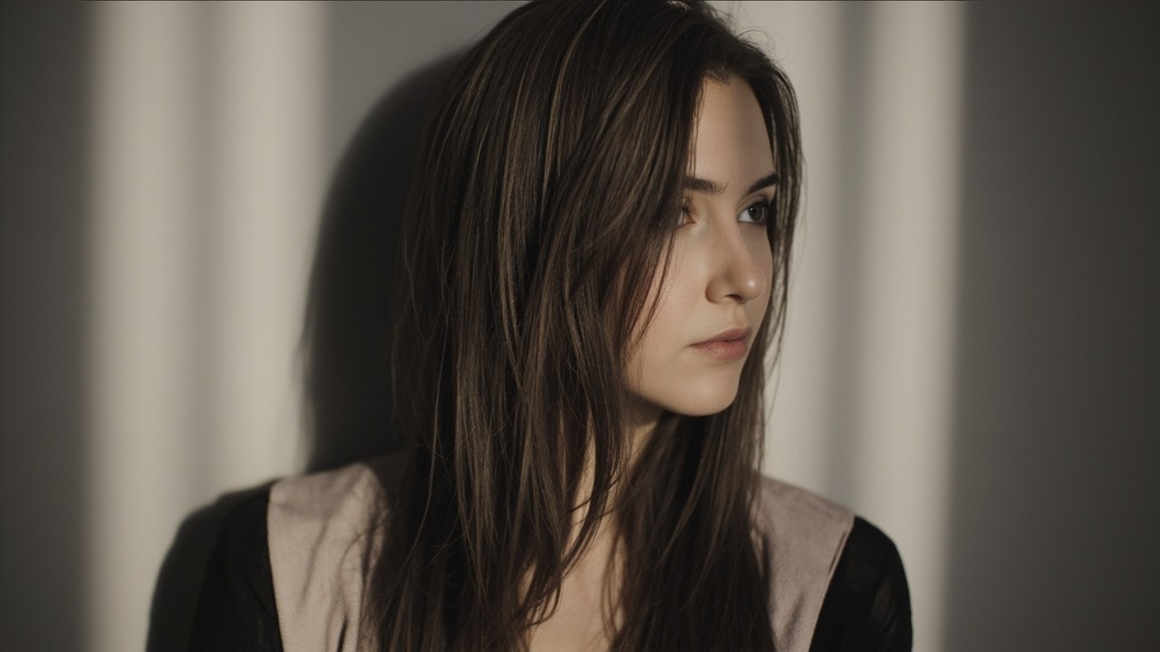 Girl with Long, Shiny, Smooth Hair from Behind