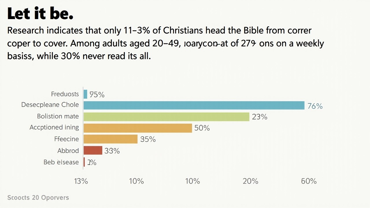 Graph Displaying Bible Reading Habits Among Christians Graph Displaying Bible Reading Habits Among Christians