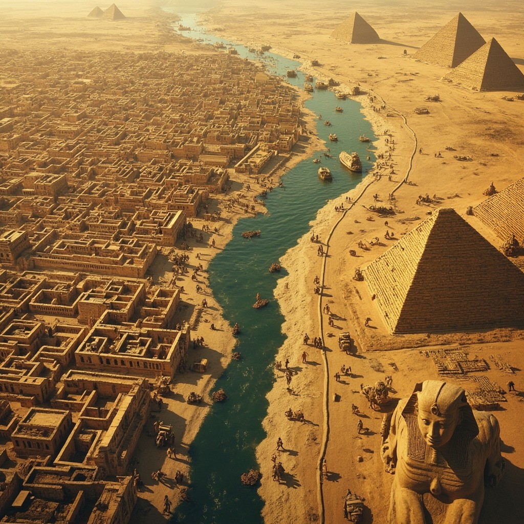 Harappan and Egyptian Civilizations: A River-Linked Comparison