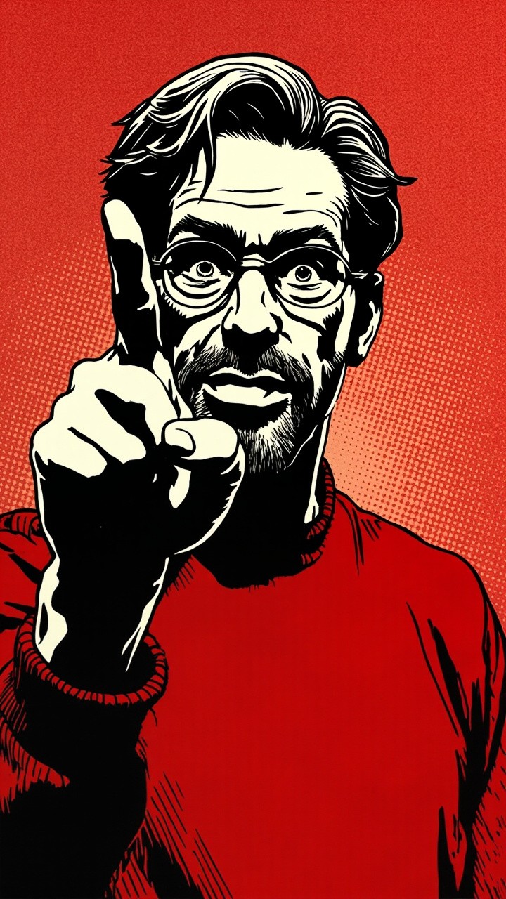 Heisenberg's LA Hand Sign Comic Wallpaper