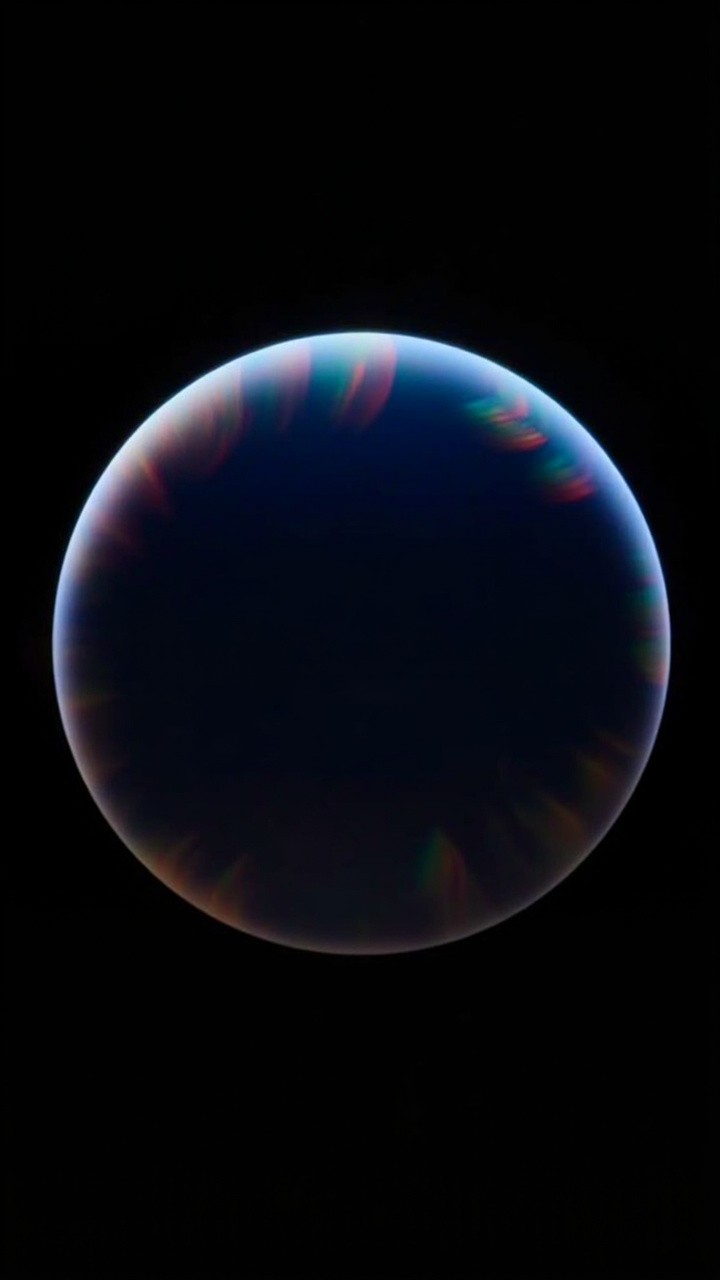 Holographic Globe Against a Black Background
