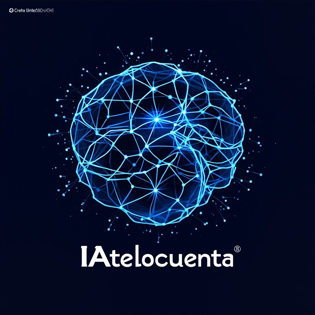 IAtelocuenta YouTube Channel's AI-themed Logo