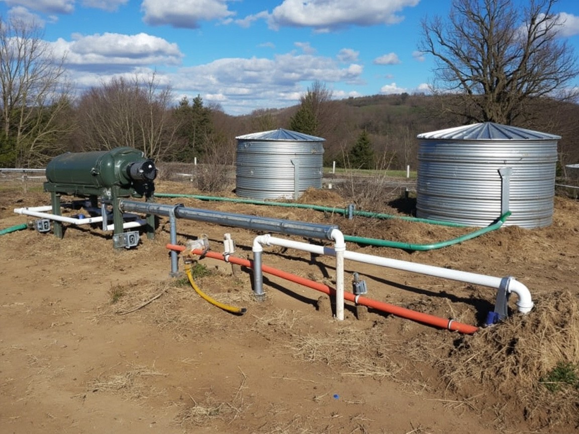 Integrated Farm Animal Watering System Displayed