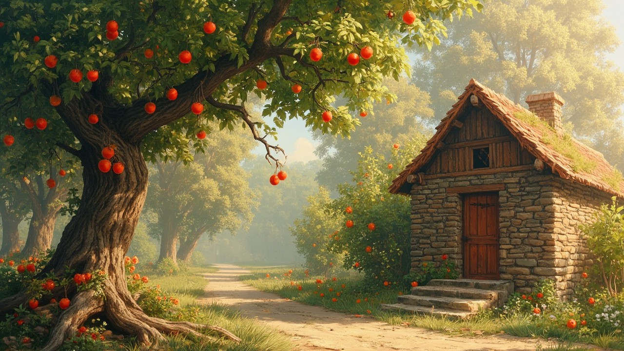 Jannat with the Tree, Building and Fruit