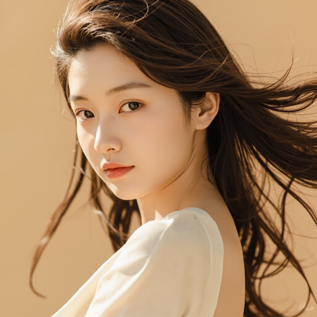 Korean Woman's Elegant Beauty Photoshoot