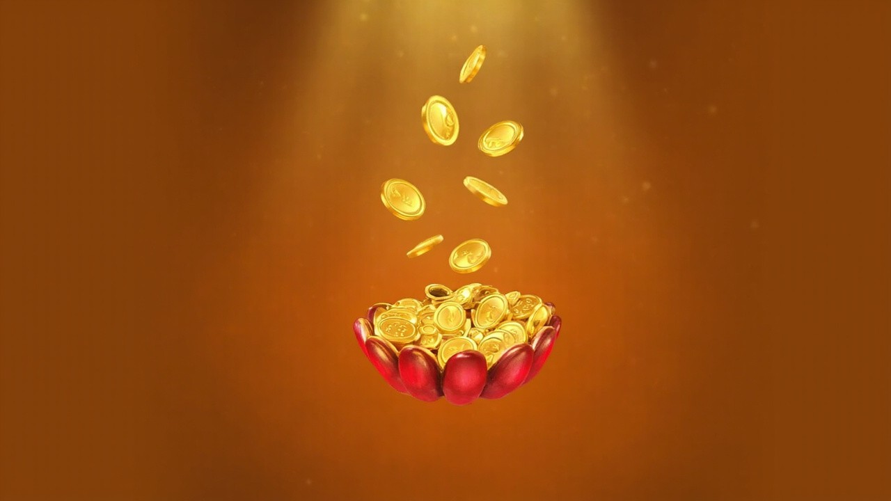 Lakshmi's Hands Dropping Gold Coins Lakshmi's Hands Dropping Gold Coins