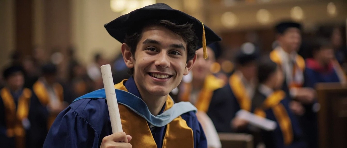 Law Graduate Expresses Joy at Graduation Ceremony