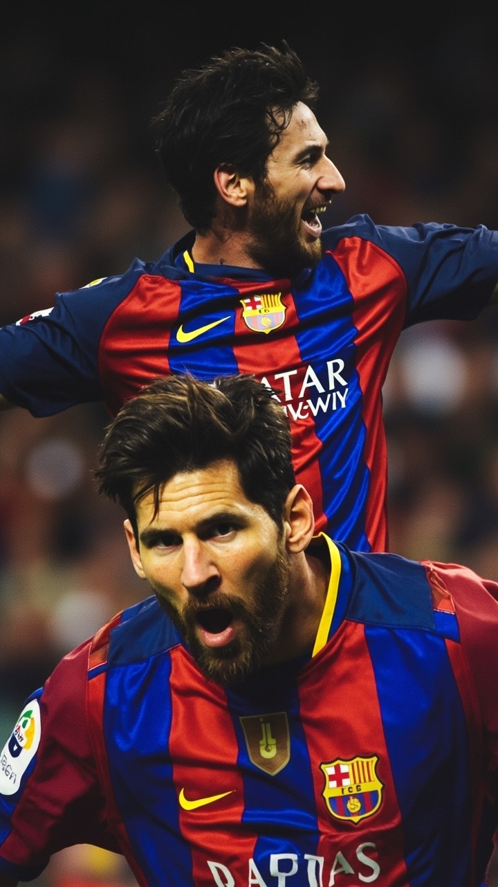 Lionel Messi Playing Football