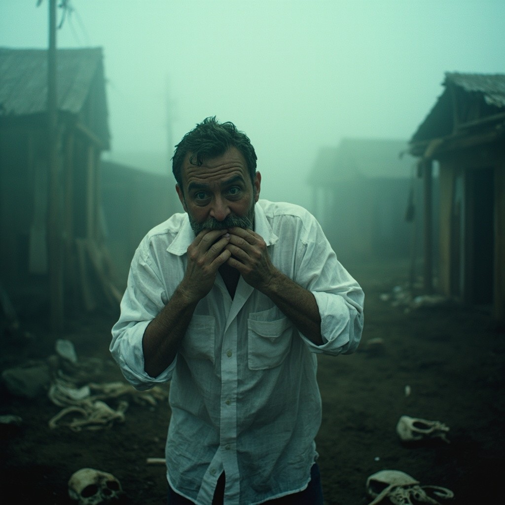 Man Discovers Devastation and Recognizes Whisper in Fog