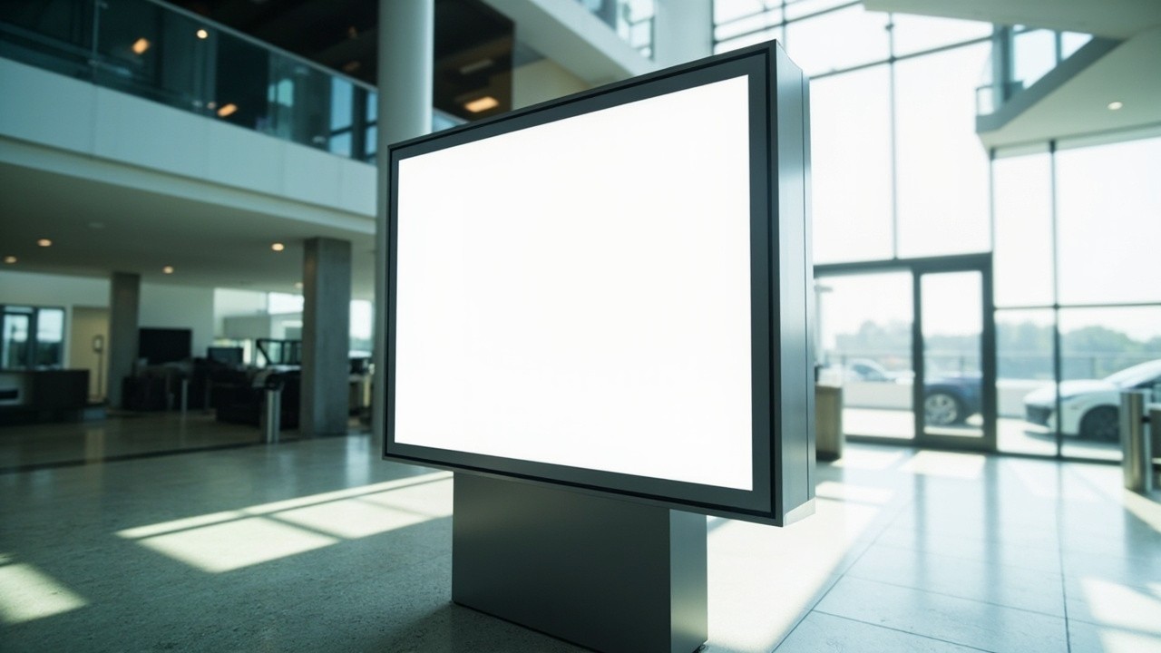 Modern Indoor Digital Billboard in Sparse Setting