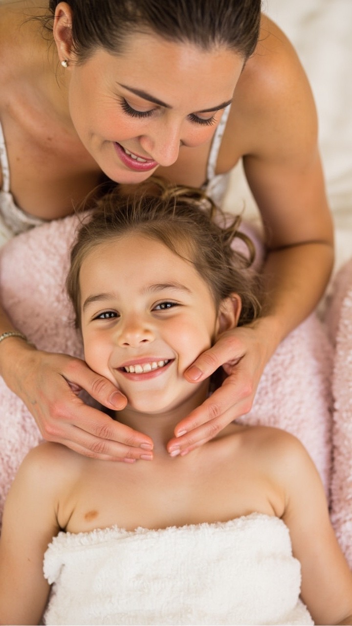 Mother and Daughter Spa Massage