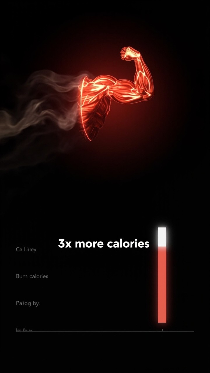 Muscle Cell Burning 3x More Calories Animation