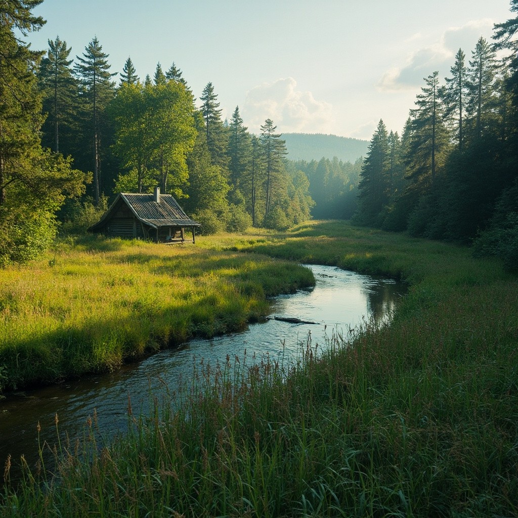 Mystic River Cottage in Polish Grassland