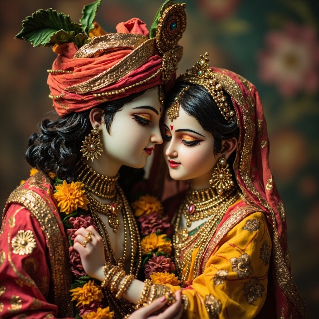 New Model of Radha Krishna Love Photo