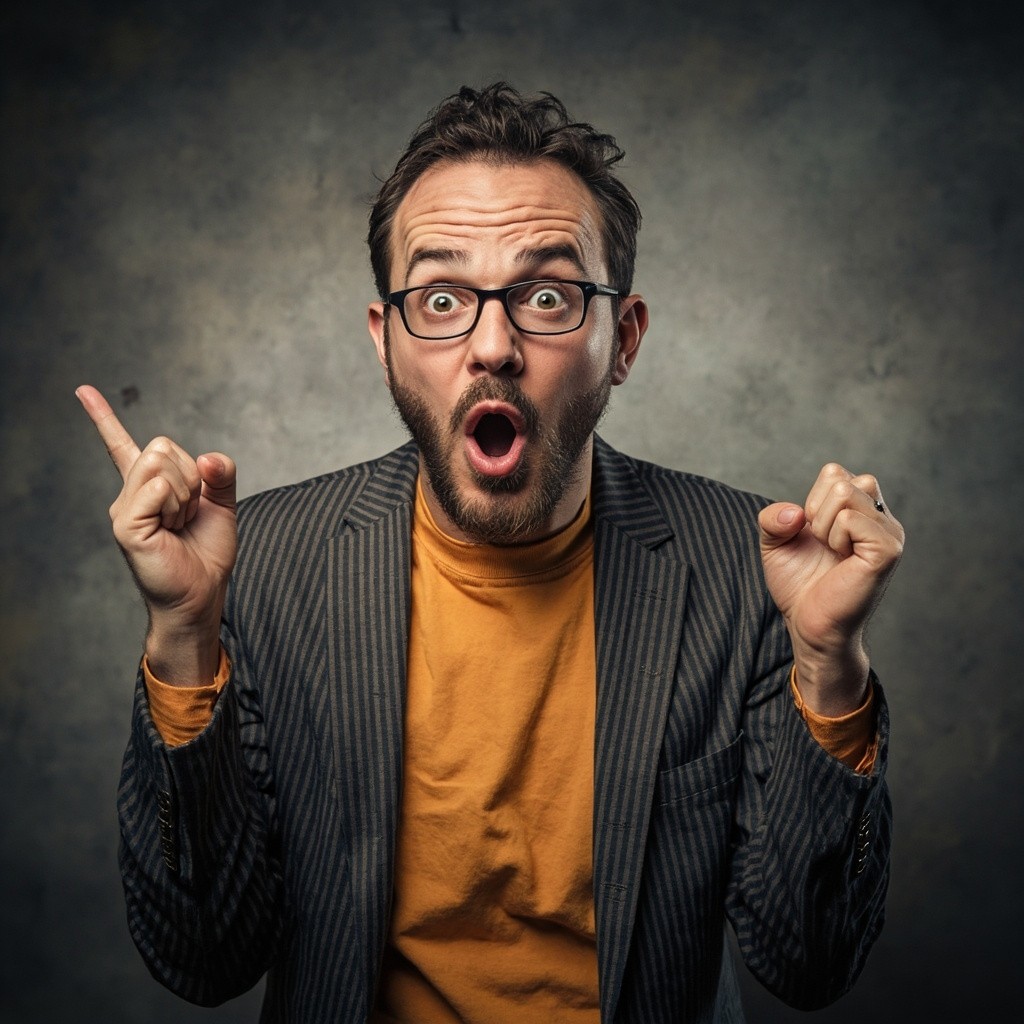 Person Astonished by YouTube Earnings and Views