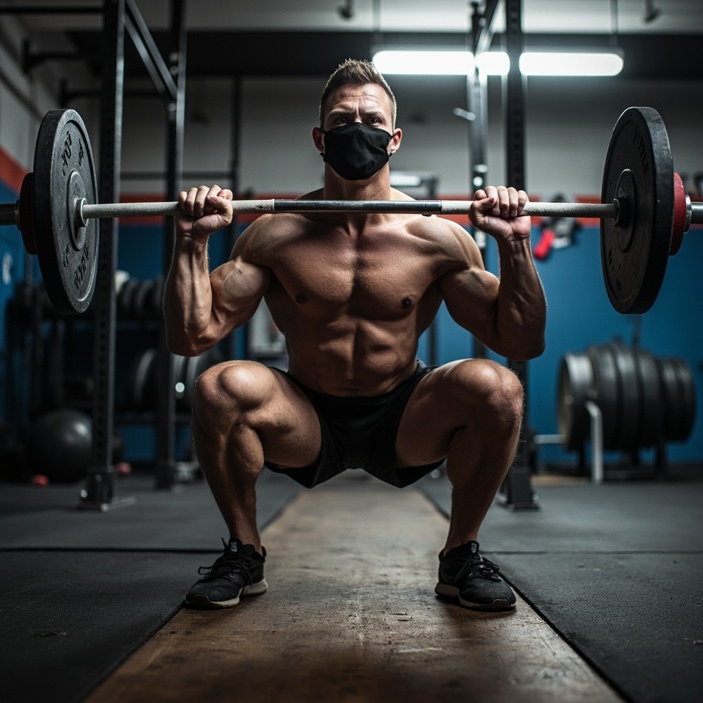 Preparing to Squat with a Barbell