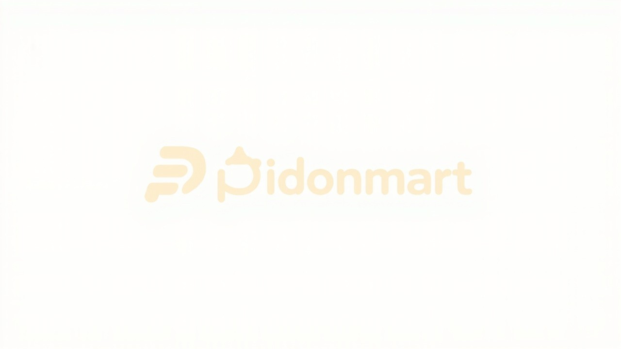 Professional Orange Pidomart.com Logo with Unique Icon