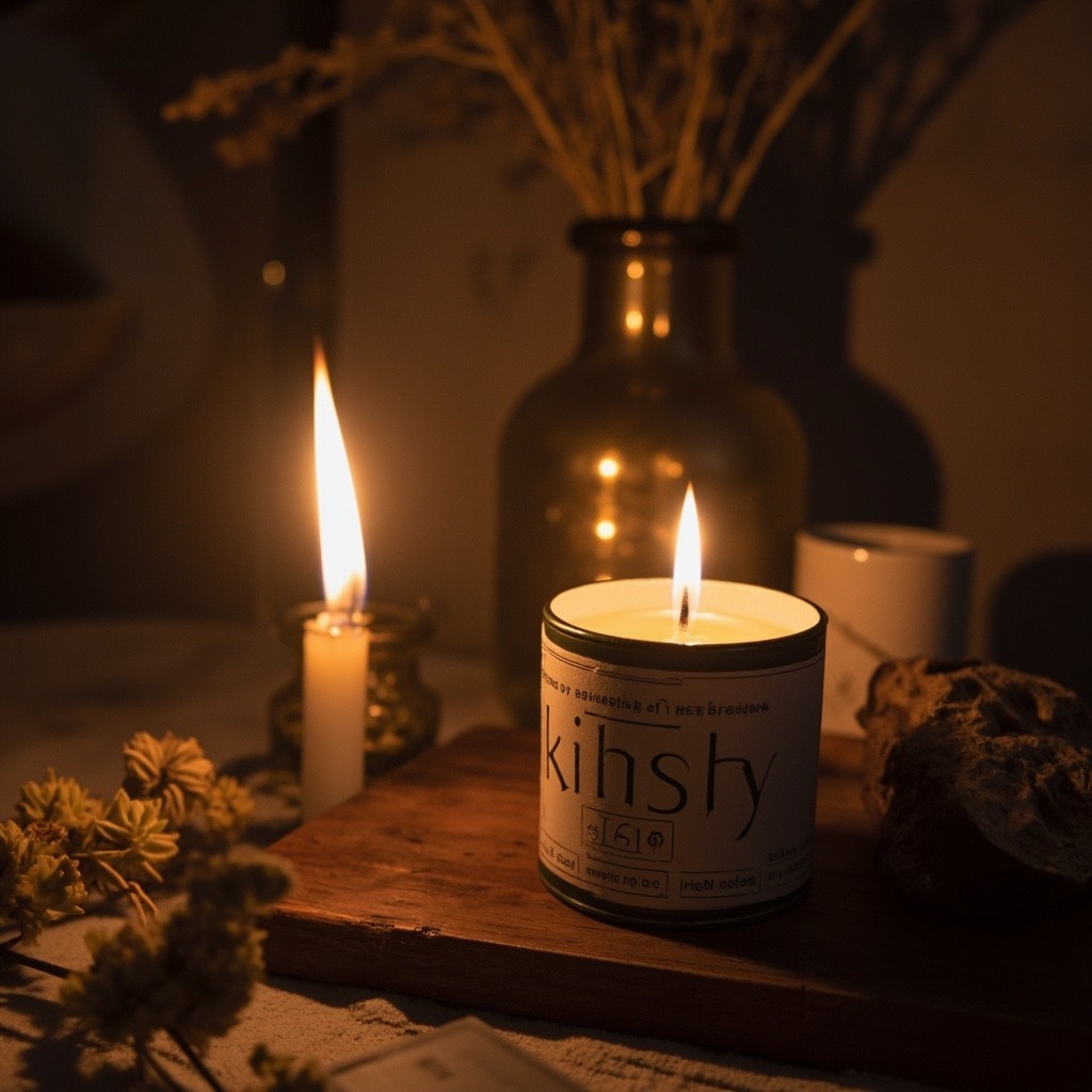 Promotional Instagram Photo with a Candle