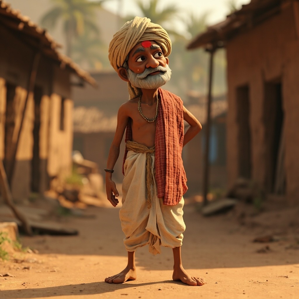 Ramu, the Hardworking Indian Farmer in 3D Animation