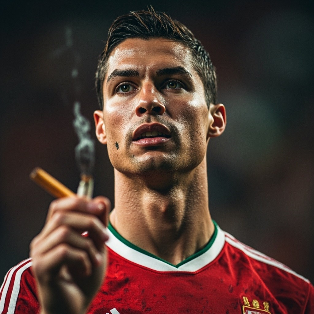 Ronaldo Advertising a Cigarette Brand