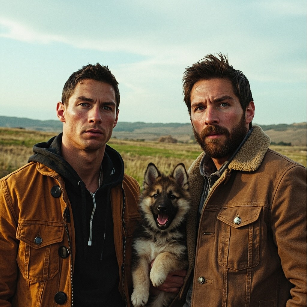 Ronaldo and Messi with a Barking Puppy at Farm