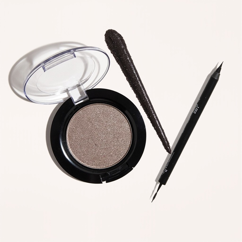 Separate Images of Various Eye Makeup Products