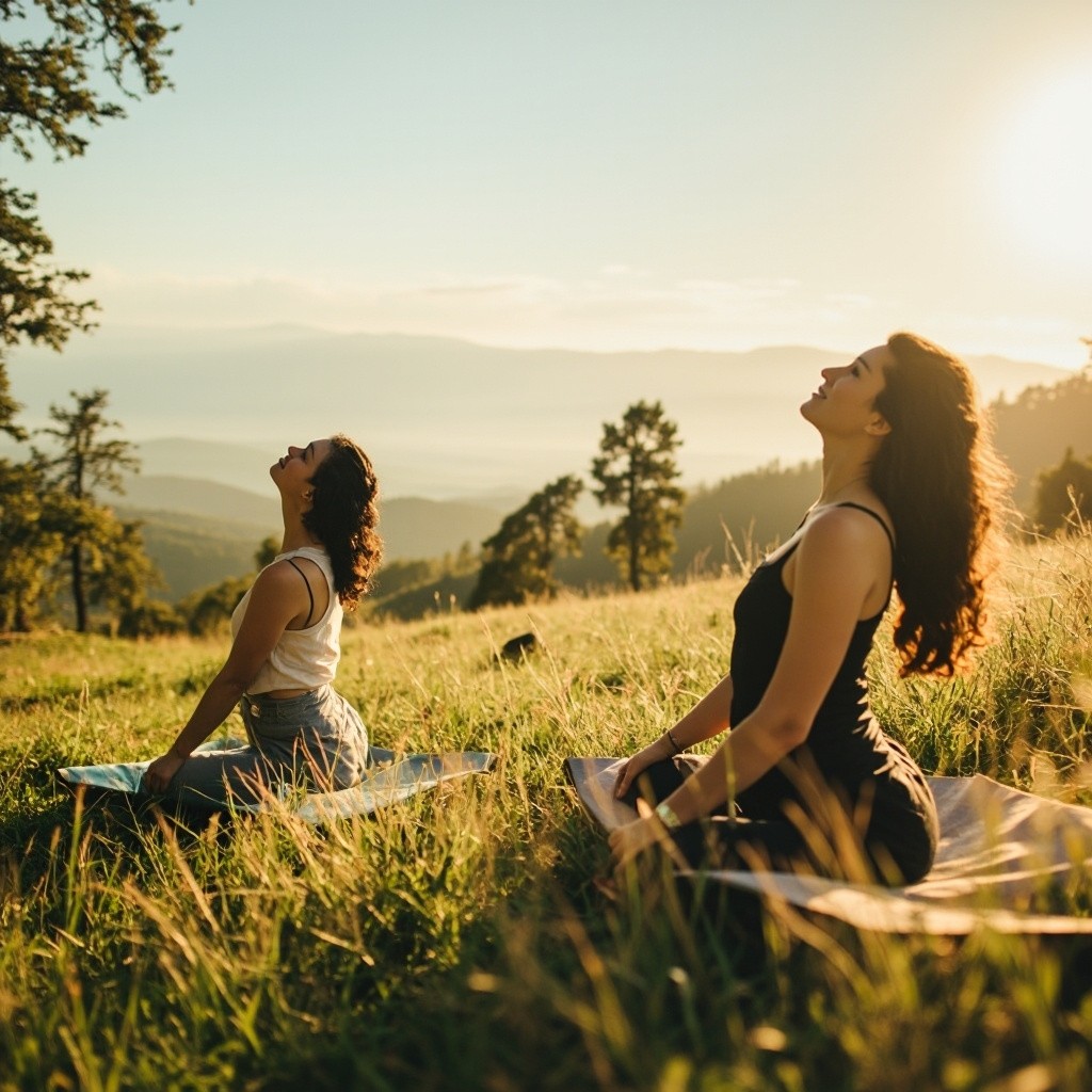 Serene Yoga Poses in Beautiful Natural Settings