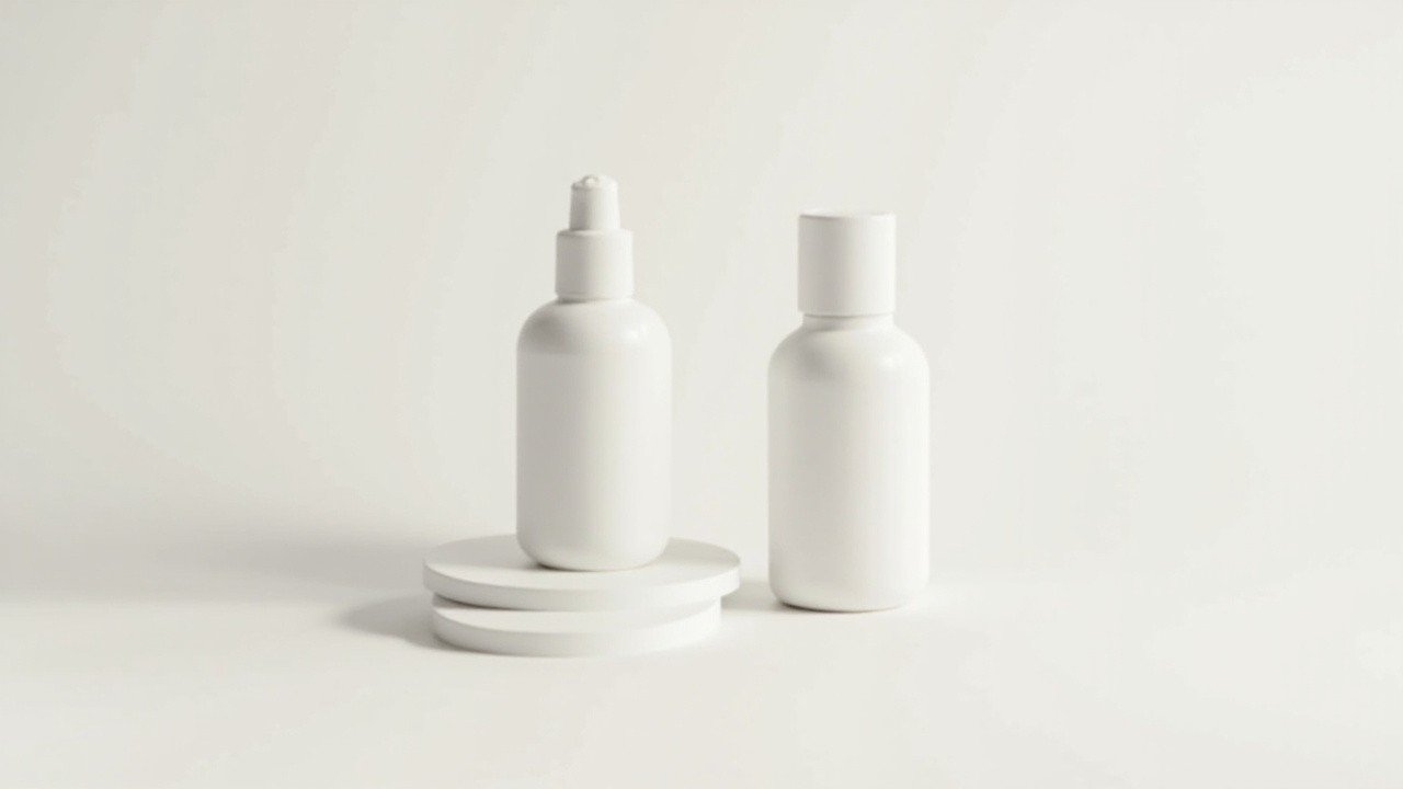 Skincare, Haircare and Cosmetics Product Mock-up Display