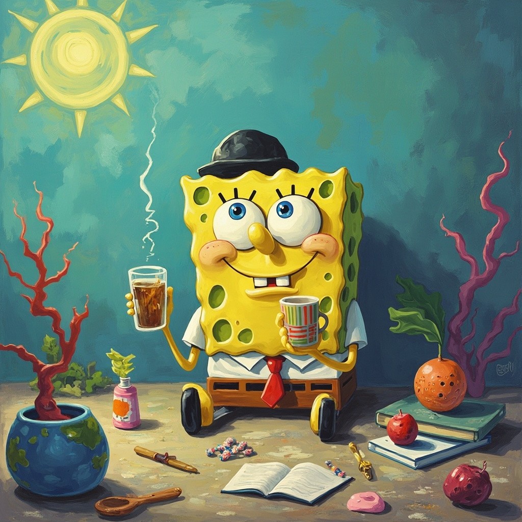 SpongeBob's Morning Meditation Before Work